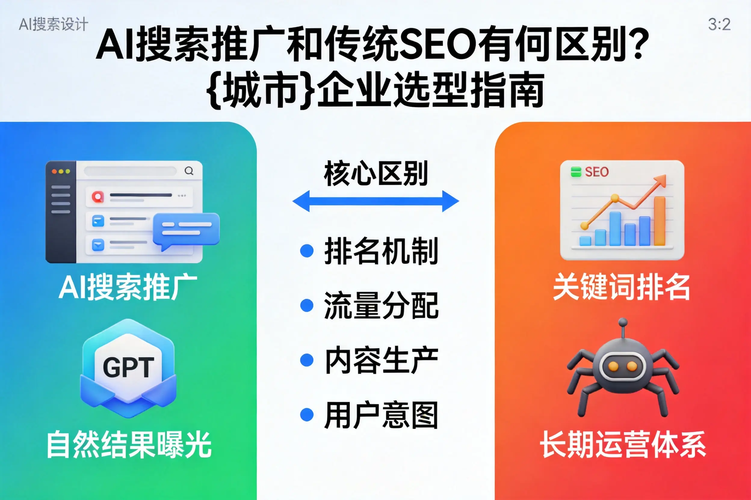 AI搜索推广和传统SEO有何区别？宜春企业选型指南
