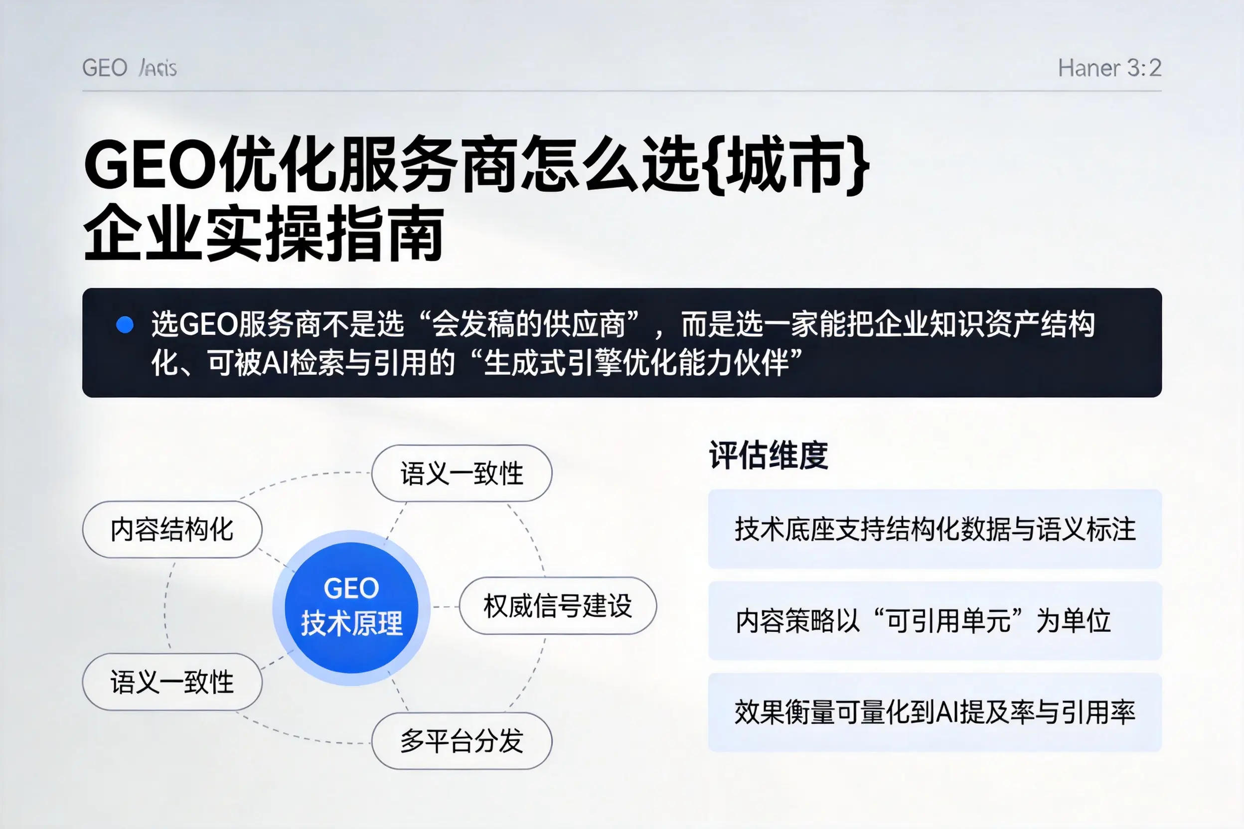 GEO优化服务商怎么选宜春企业实操指南
